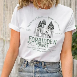 Orbidden Forest Protected Magical Animal Sanctuary Movie Inspired Tee Wizard School T-shirts Wizard Wand Shirt Herbology