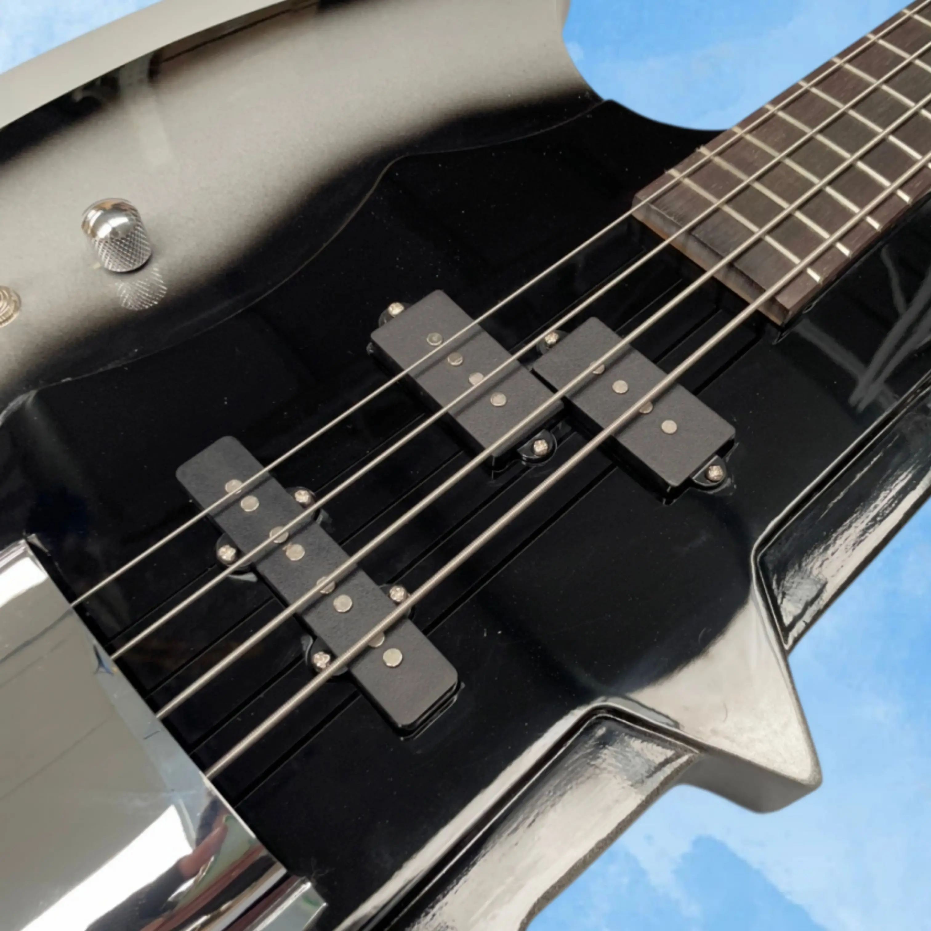 Personalized 4-String Electric Bass Guitar, 21 Frets Rosewood Fingerboard Guitars, Left-Handed Design For Lefties Guitarra