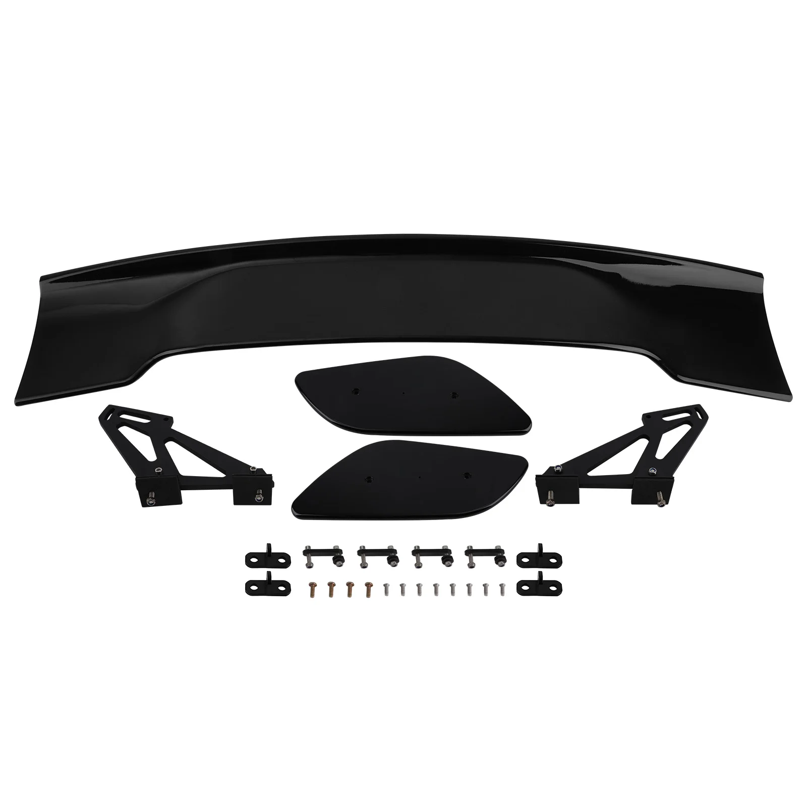 

Rear Trunk Spoiler Wing Lip for Car Universal Fitment Matte Black Adjustable