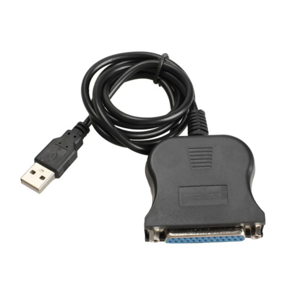 New USB A 1.1 To DB25 Female Port Print Converter Cable LPT USB Adaptor LPT IEEE 1284 Parallel Cable LPT 25Pin to USB Cable