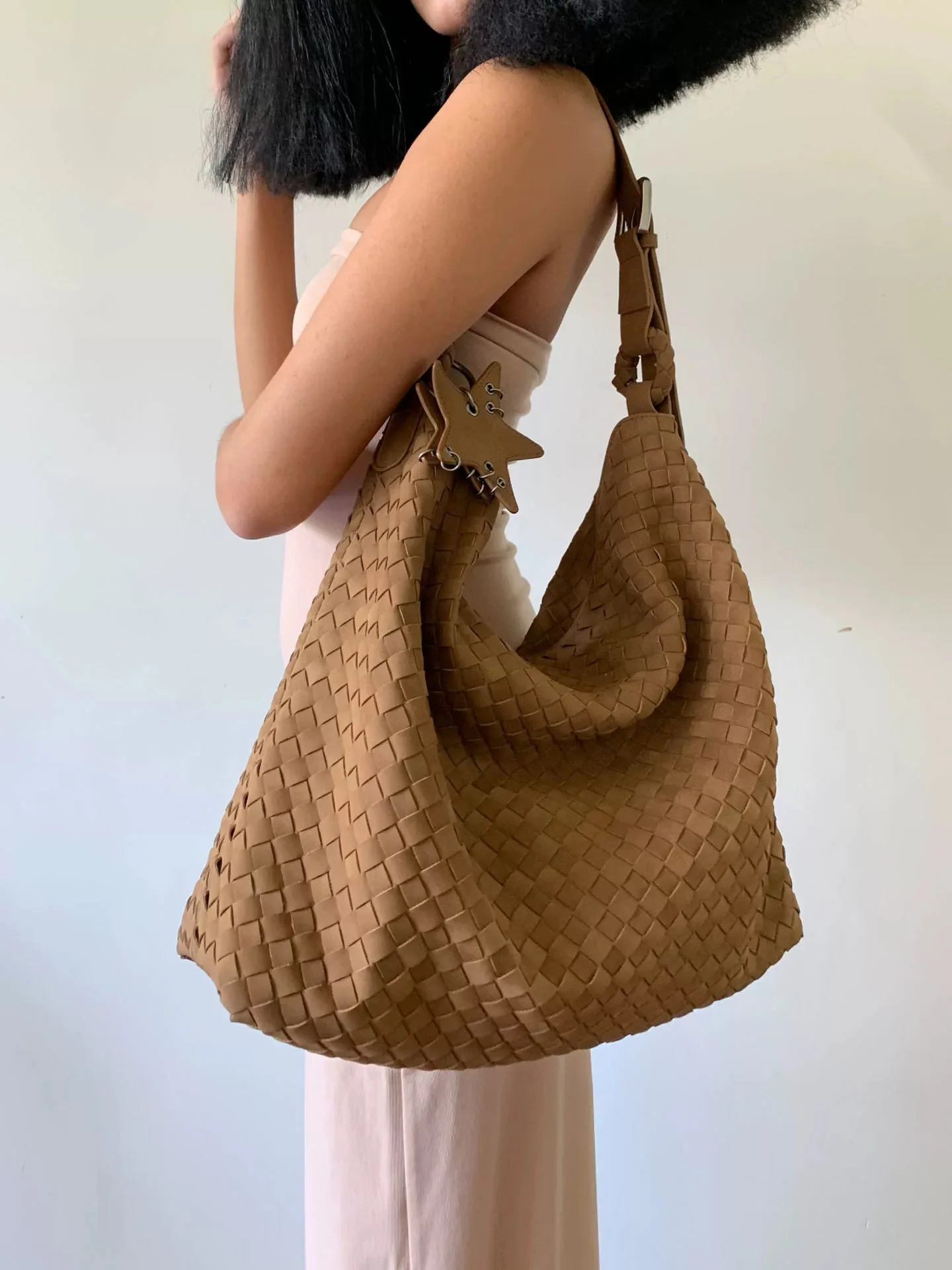 

Women's Corduroy Shoulder Handbag 2025 Fashionable Casual Single Shoulder Bag Large Capacity Trendy Handbag