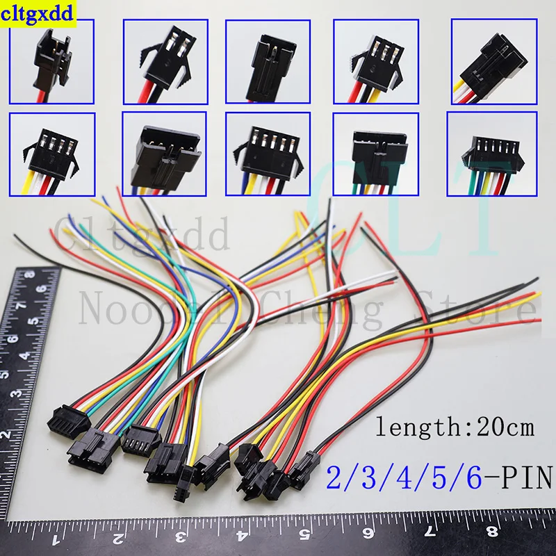 cltgxdd-10-шт-254-мм-sm-2-3-4-5-6-контактный-разъем-штекер-гнездовой-кабель-линейный-разъем-постоянного-тока-миниатюрная-вилка-«папа-гнездо»