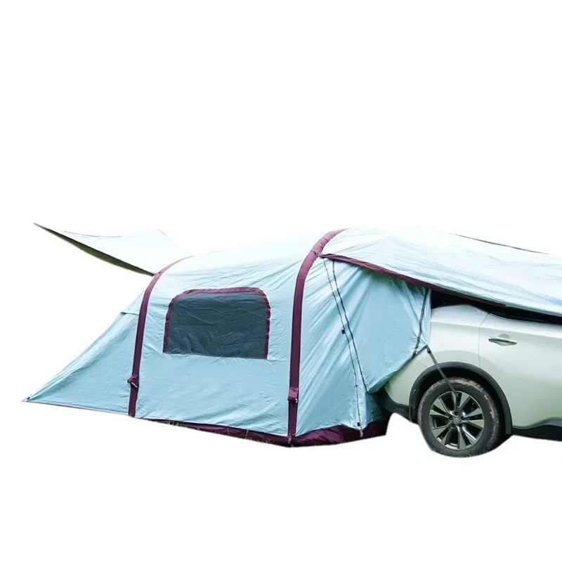 

Outdoor Inflatable Tent Camping Automatic Rear Tent SUV Extended Canopy Roof Side Full Set