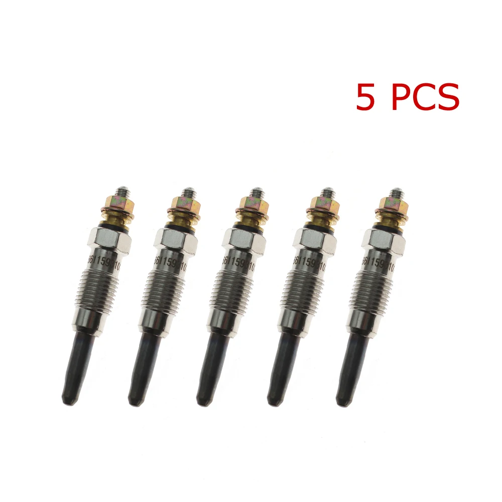 1/2/5 For SSANGYONG MUSSO SPORTS UTE 5CYL 2.9L 2004 2005 2006 2007 TURBO DIESEL GLOW PLUG SET 6611593101 66115931A1 66115-93101