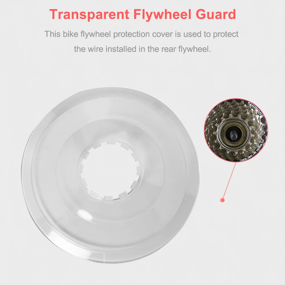 Flywheel Guard for Bike Supplies Rear Hub Protector Plastic Mountain Accessories Professional Protective Cover Spokes E-bike