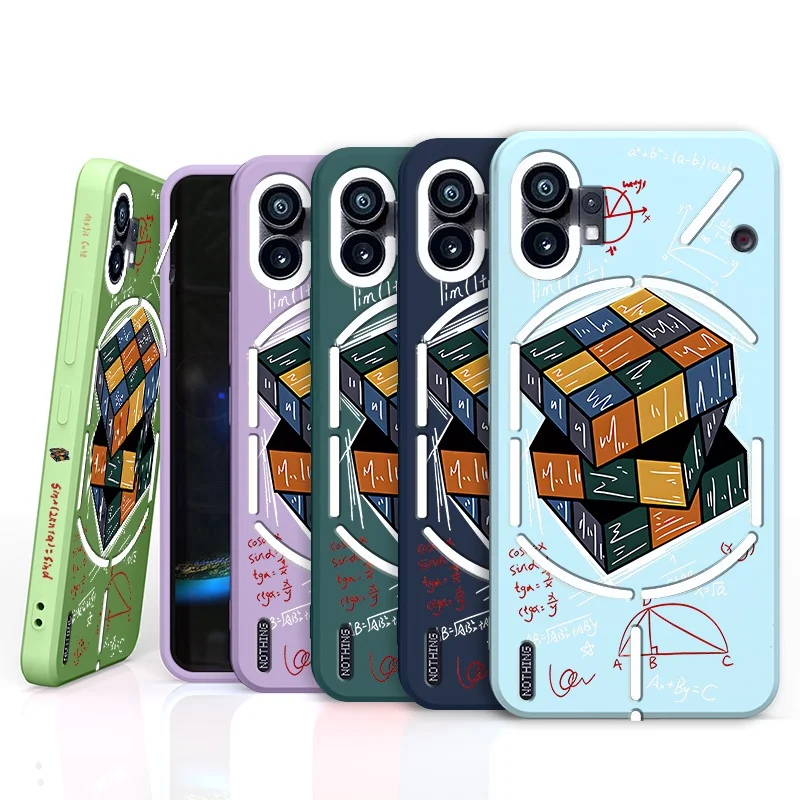 Square Phone Case for Nothing Phone 1 Soft Case Liquid Silicone Soft Nothing Phone 1 Protective Case