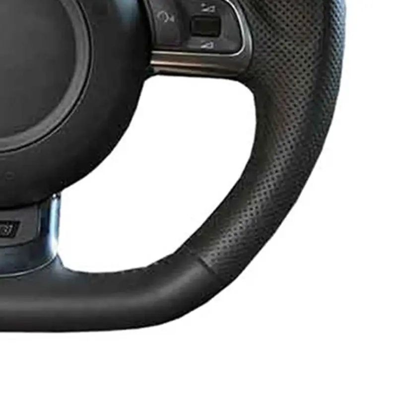 Hand-Stitched Car Accessories Original Steering Wheel Braid Artificial Leather Car Steering Wheel Cover For Audi TT 2008-2013