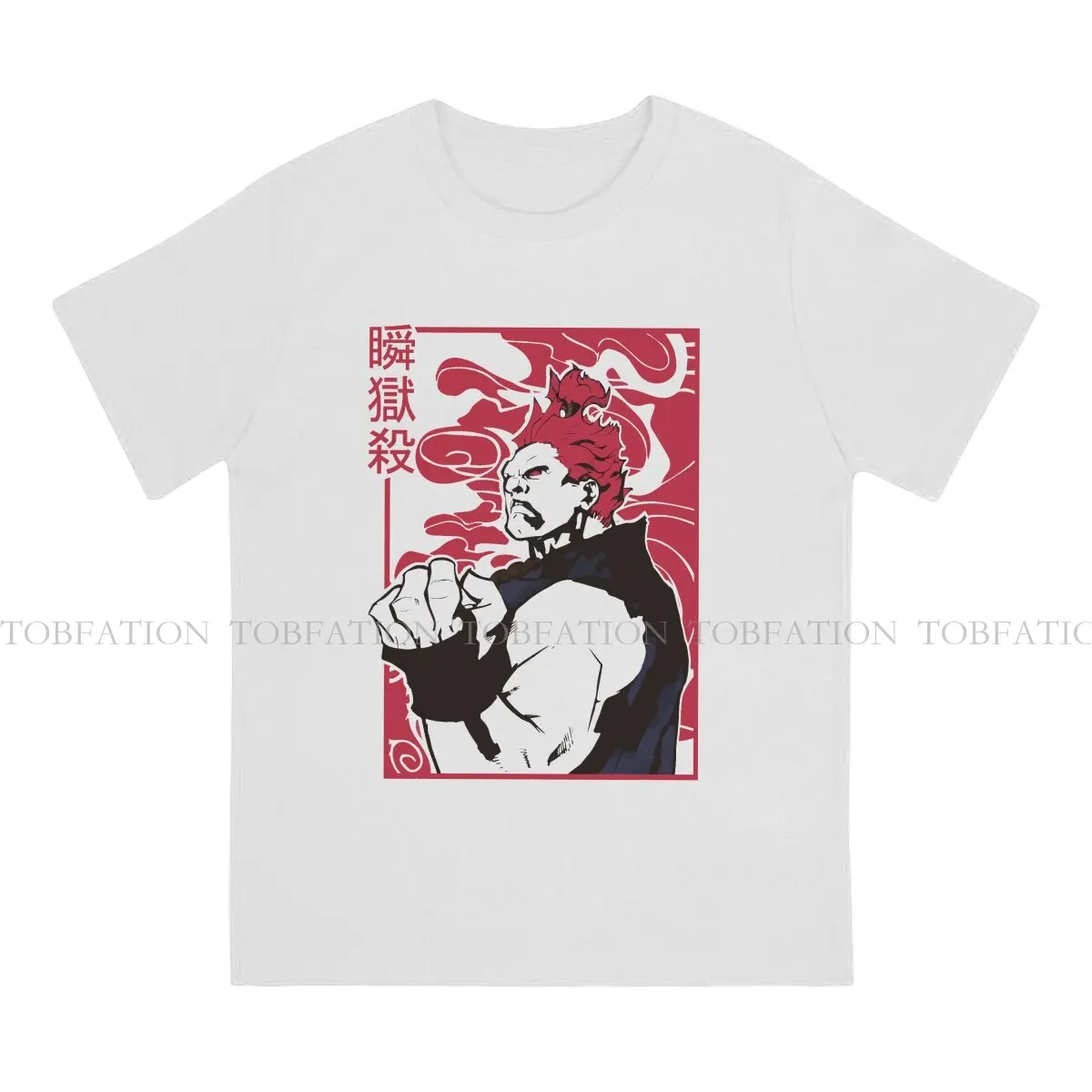 Akuma Street Fighters Men T Shirt Cotton Punk Crewneck Tee Shirt Harajuku Tops