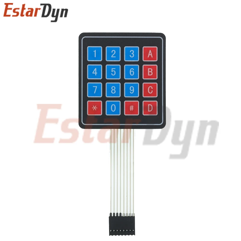 4 12 16 20 Key Button Membrane Switch 1x4 3x4 4x4 4x5 Keys Matrix Array Keyboard Keypad Control Panel DIY Kit For Arduino