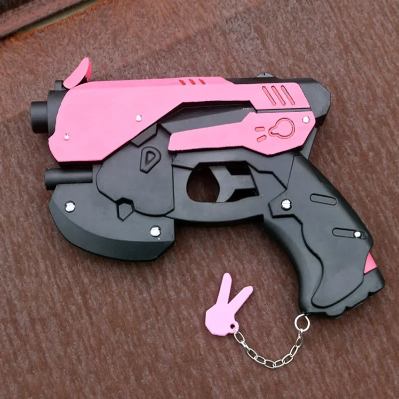 Anime Game OW Cosplay Props D.va Cosplay Accessories DVA Cosplay Prop PVC Toy Pistol Cap Gun Weapons 27cm * 19cm