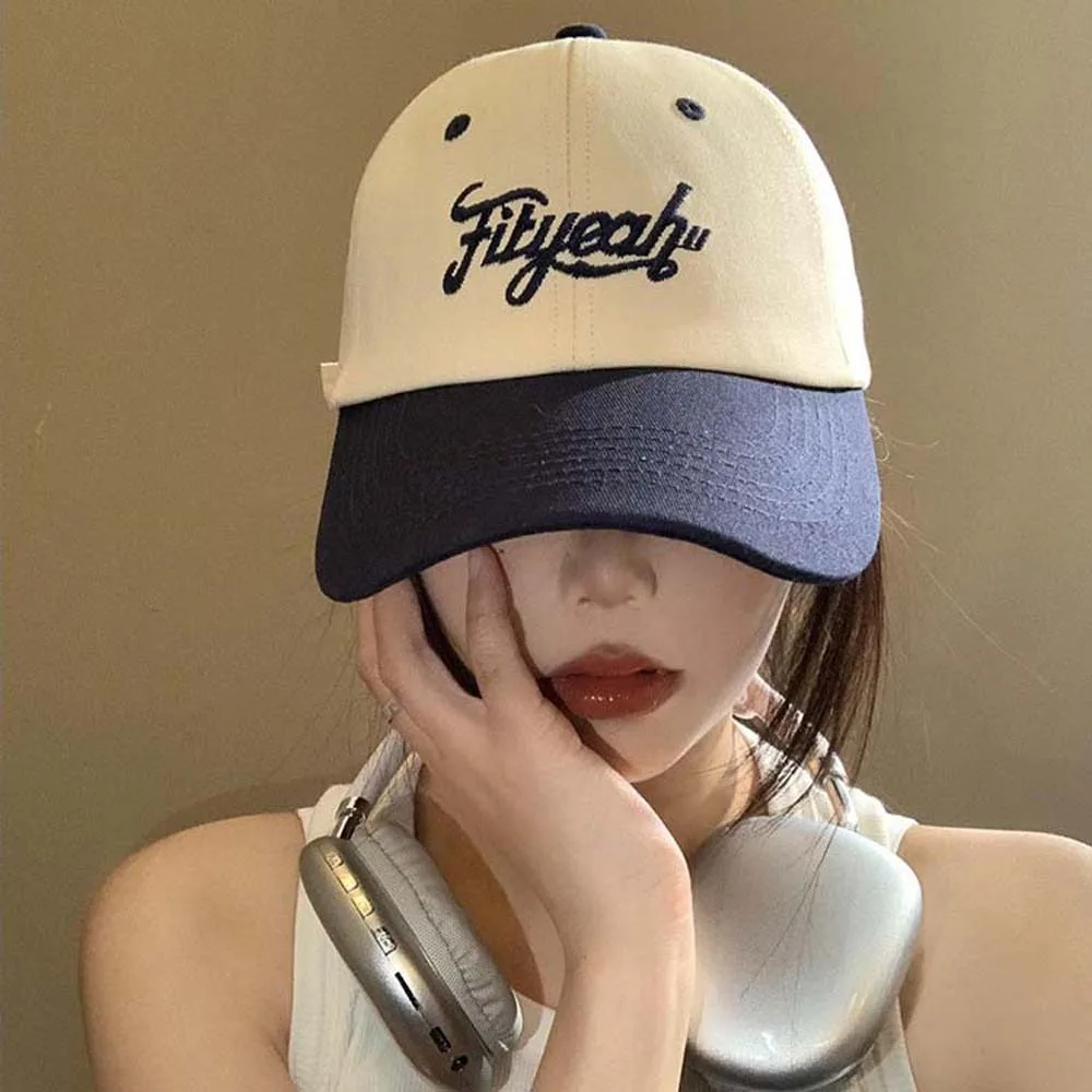 قابل للتعديل إلكتروني التطريز قبعة بيسبول واقية من الشمس الكورية نمط للجنسين بلغت ذروتها قبعة الهيب هوب القطن الصيف ظلة القبعات الرياضية