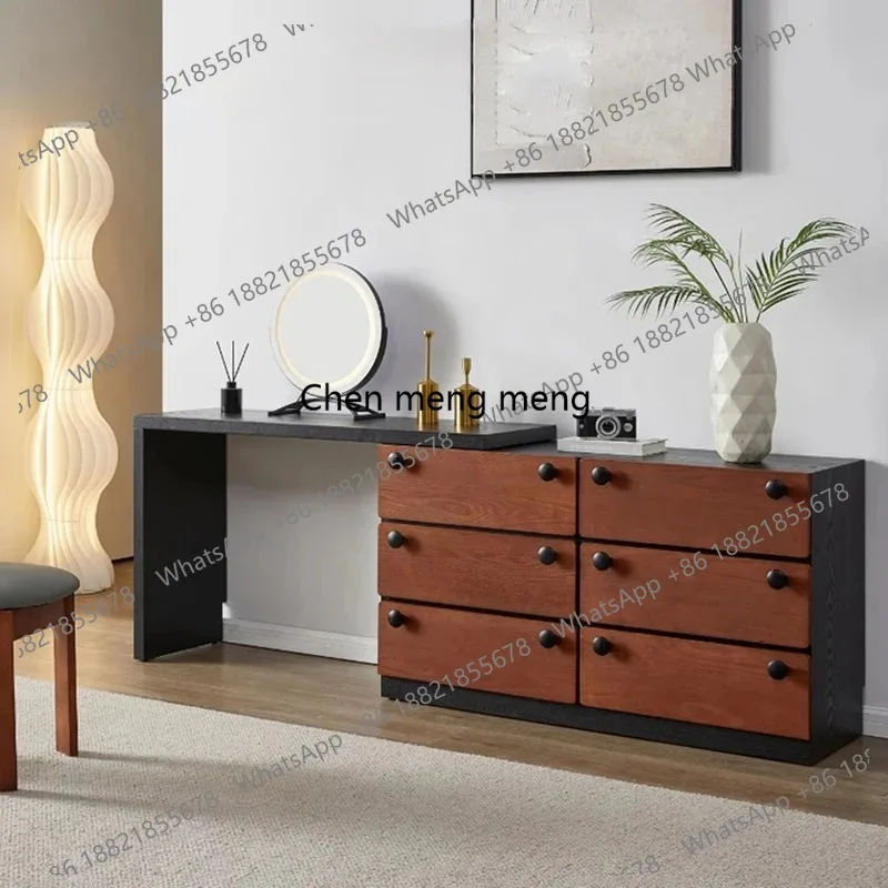 

Luxury Living Room Vanity Table Bedside Study Cabinet Drawers Dressing Table Wood Cosmetics Mesa De Maquillaje Trendy Furniture