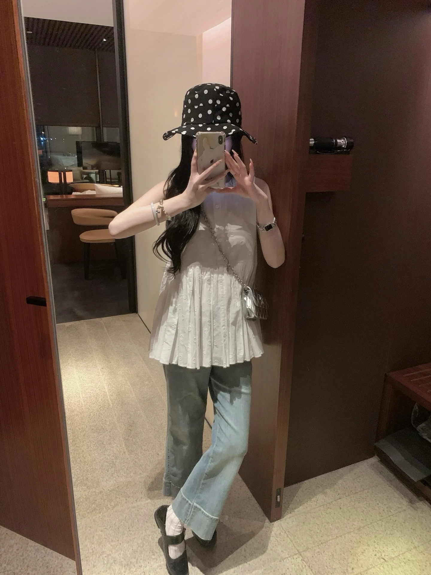 

Легкие джинсы-капри с высокой талией, широкими штанинами и прямым кроем, весенне-осенние, тонкие, маленькие размеры, женские джинсовые брюки