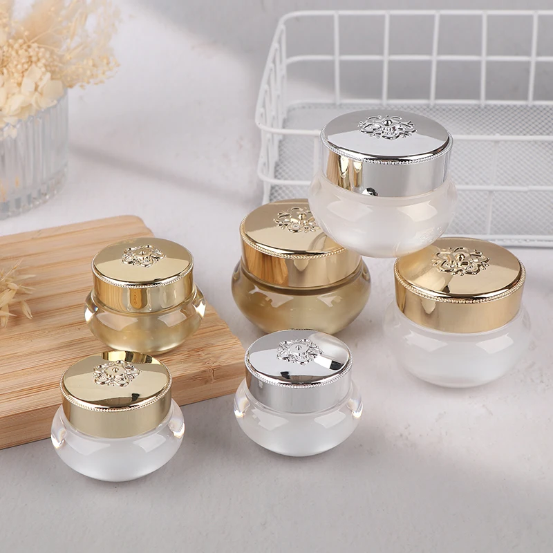 Acrylic Empty Travel Cream Jars 5/10/20g Refillable Bottles Makeup Containers Light Luxury Skincare Tools
