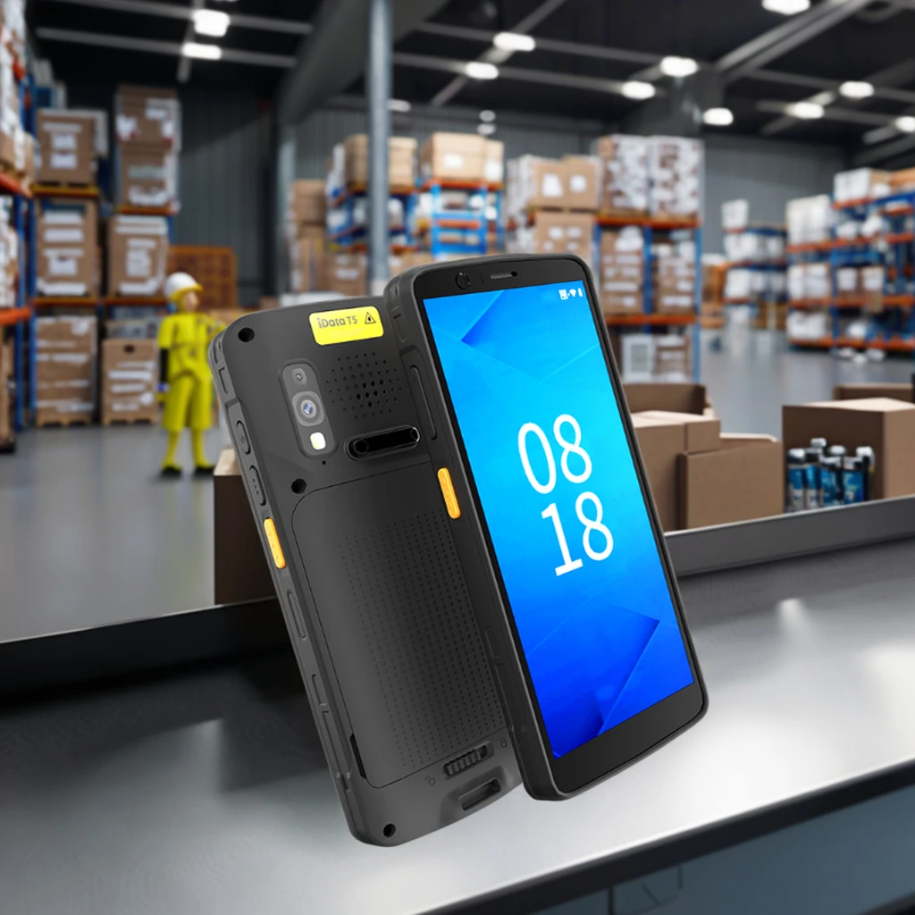 

Android Warehouse PDA Barcode Mobile Scanner Reader Handheld Rugged Phone Barcode PDA Scanner with 6-Inch Screen in Stock