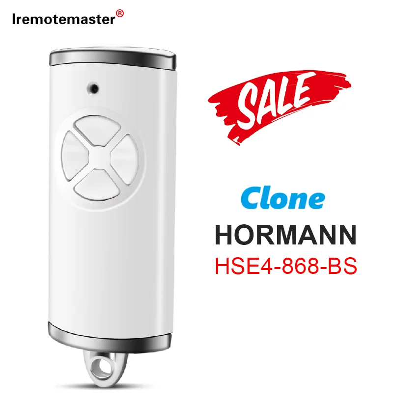 

868MHz Handheld Transmitter Clone HSE4 868 BS Compatible with Hormann Bisecur Garage Door Remote Control HS1 HS4 HSE2-868-BS