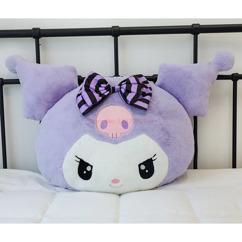 Oversize Sanrio Plush Kuromi Melody Pillow Cushion Cute Cartoon Doll Sofa Valentine Day Kawaii Girlfriend Birthday Present