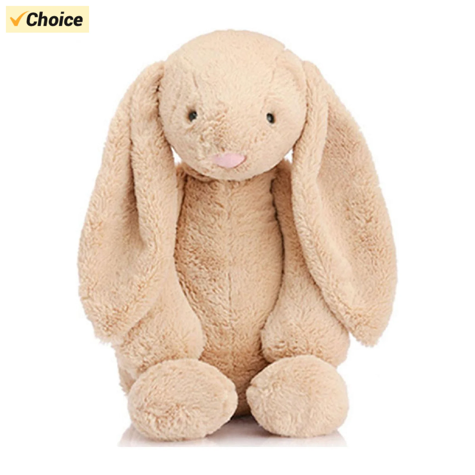 Bunny Stuffed Animal: Cute and Soft Bunny Plush Toy, Floppy Long Eared White Brynn Rabbit for Girls, Boys and Kids,Easter Decora