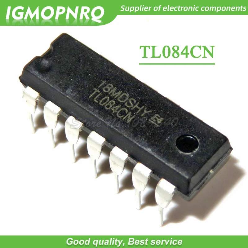 10pcs free shipping TL084CN TL084 DIP-14 Operational Amplifiers - Op Amps JFET Input 100% New original