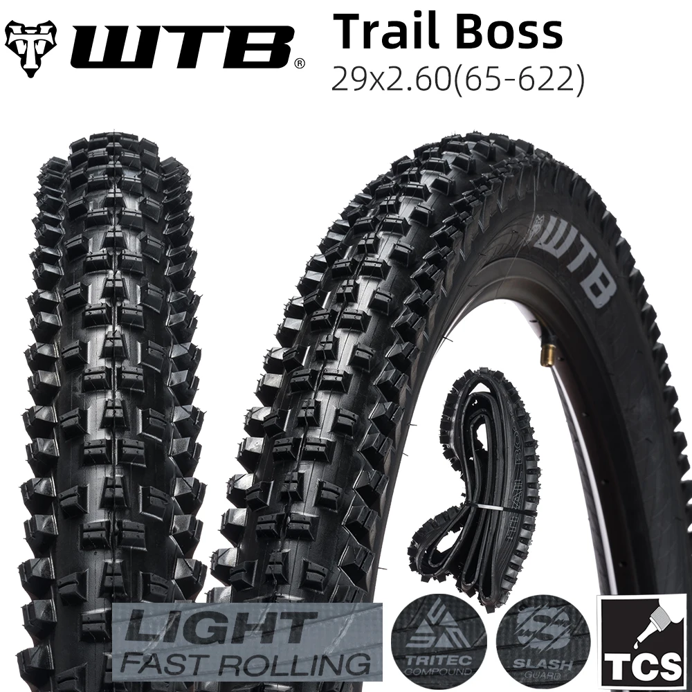 

29X2.60 65-622 WTB TRAIL BOSS MOUNTAIN BICYCLE TIRE OF MTB BIKE TYRE TUBELESS