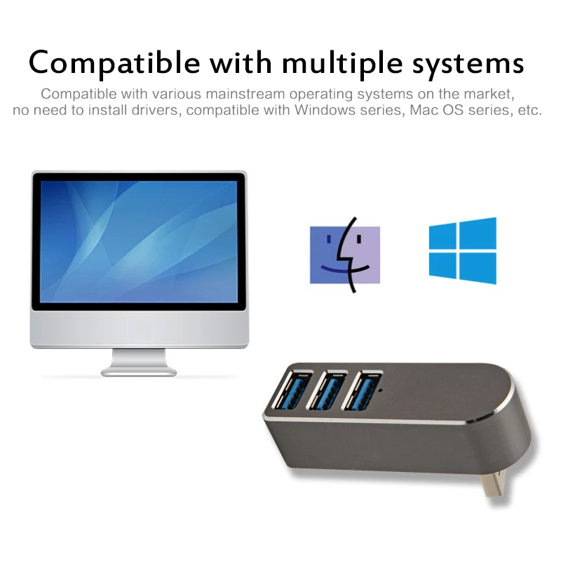 in 1 Wireless USB 3.0 Hub For Laptop Adapter PC Computer USB Charging Hub Notebook Splitter Support For Macbook Dell HP