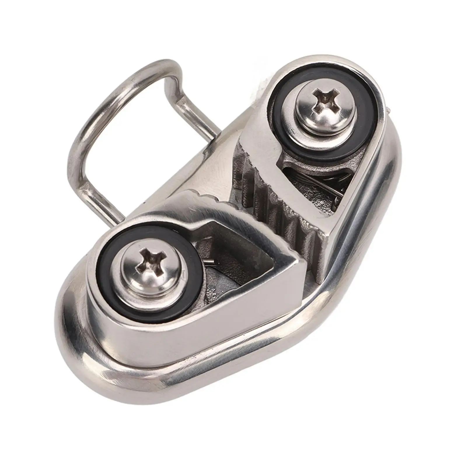 Boat Cam Cleat Durability Fast Entry Cam Cleat Stainless Steel with Wire Leading for 10mm Rope