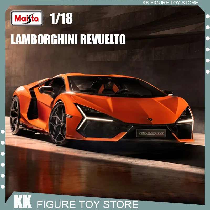 

Original Maisto 1:18 Lamborghini Revuelto Sports Car Diecast Model Edition Alloy Luxury Vehicle Toy Collection Decor Kids Gift