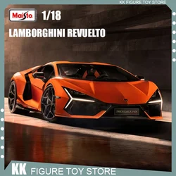 Original Maisto 1:18 Lamborghini Revuelto Sports Car Diecast Model Edition Alloy Luxury Vehicle Toy Collection Decor Kids Gift