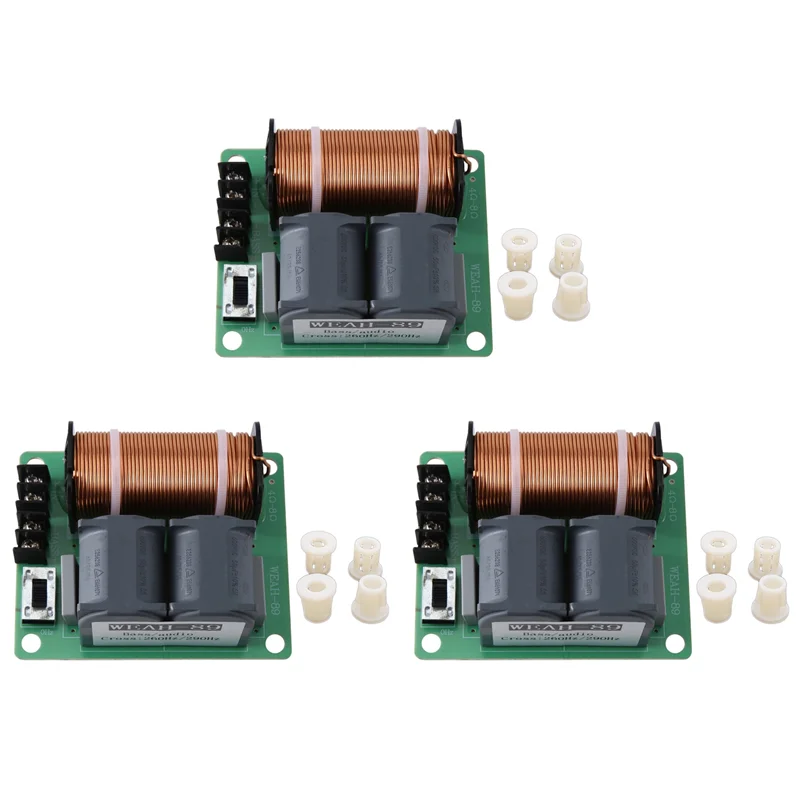 AS62 3X 1500W High-Power Pure Bass Crossover Subwoofer Speaker Modification Upgrade Adjustable Frequency Point