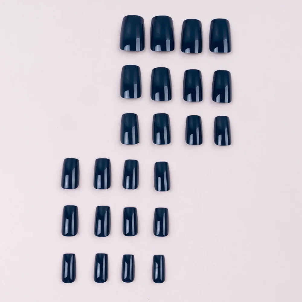 أظافر صناعية فرنسية قابلة للفصل يمكن ارتداؤها، غطاء كامل برأس مربع، اضغط على أطراف الأظافر للنساء #4