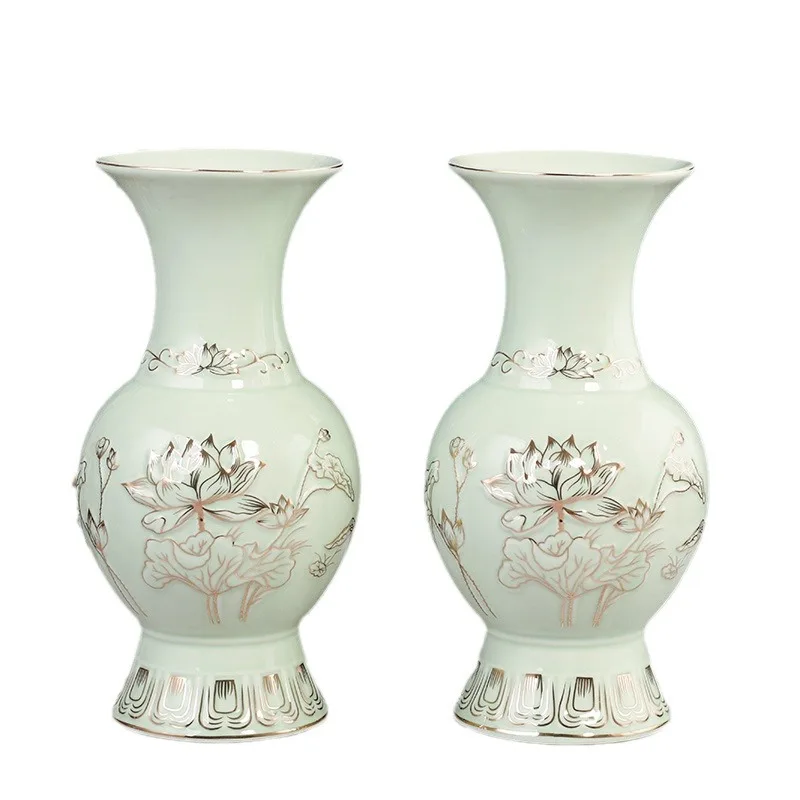 1pc Ceramic Buddhist Tools Household Indoor Water Supply Cup Vase Ornaments Temple Decoration Sacrificial Supplies Feng Shui