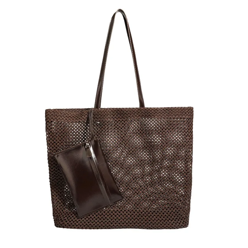 Stylish Messenger Bag Simple Design Solid Color Large Capacity For Leisure Women And Commuter Use