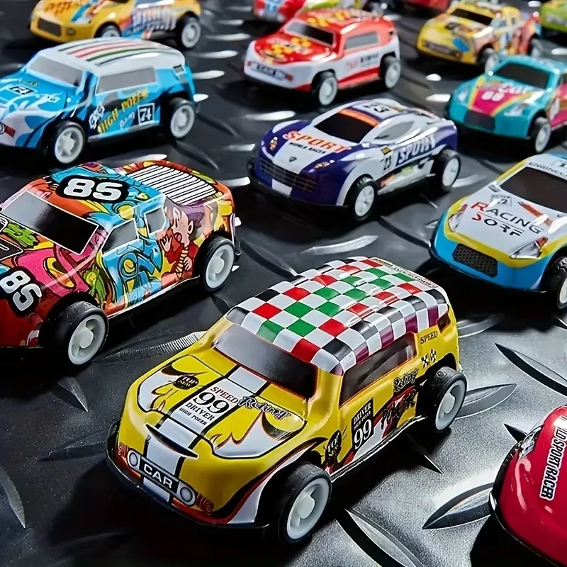 10/20/30 Stück Mini-Rückziehautos - Großpackung Party-Geschenk Rennautos Spielzeug (Stil und Farben zufällig) – Detail 7