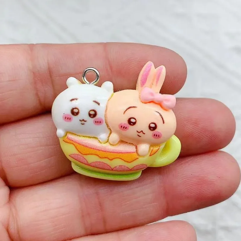 10Pcs Cartoon Animal Resin Charms Kawaii DIY Decor Accessories Earring KeyChain Necklace Trinket Pendant Jewelry Findings charms