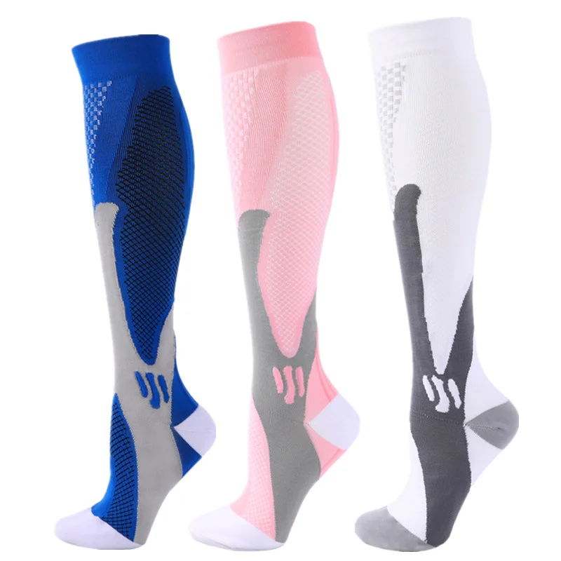 S-XXL 3 Paar Packung/Socken Kompressionssocken 30 mmhg Passend für medizinische Ödeme Diabetes Krampfadern Laufen Sportsocken Größe XXL – Detail 13