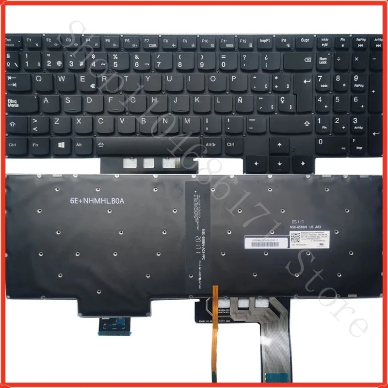 L FOR  Ideapad Gaming 3-15ACH6 3-15ARH05 3-15IHU6 3-15IMH05 Spanish Keyboard