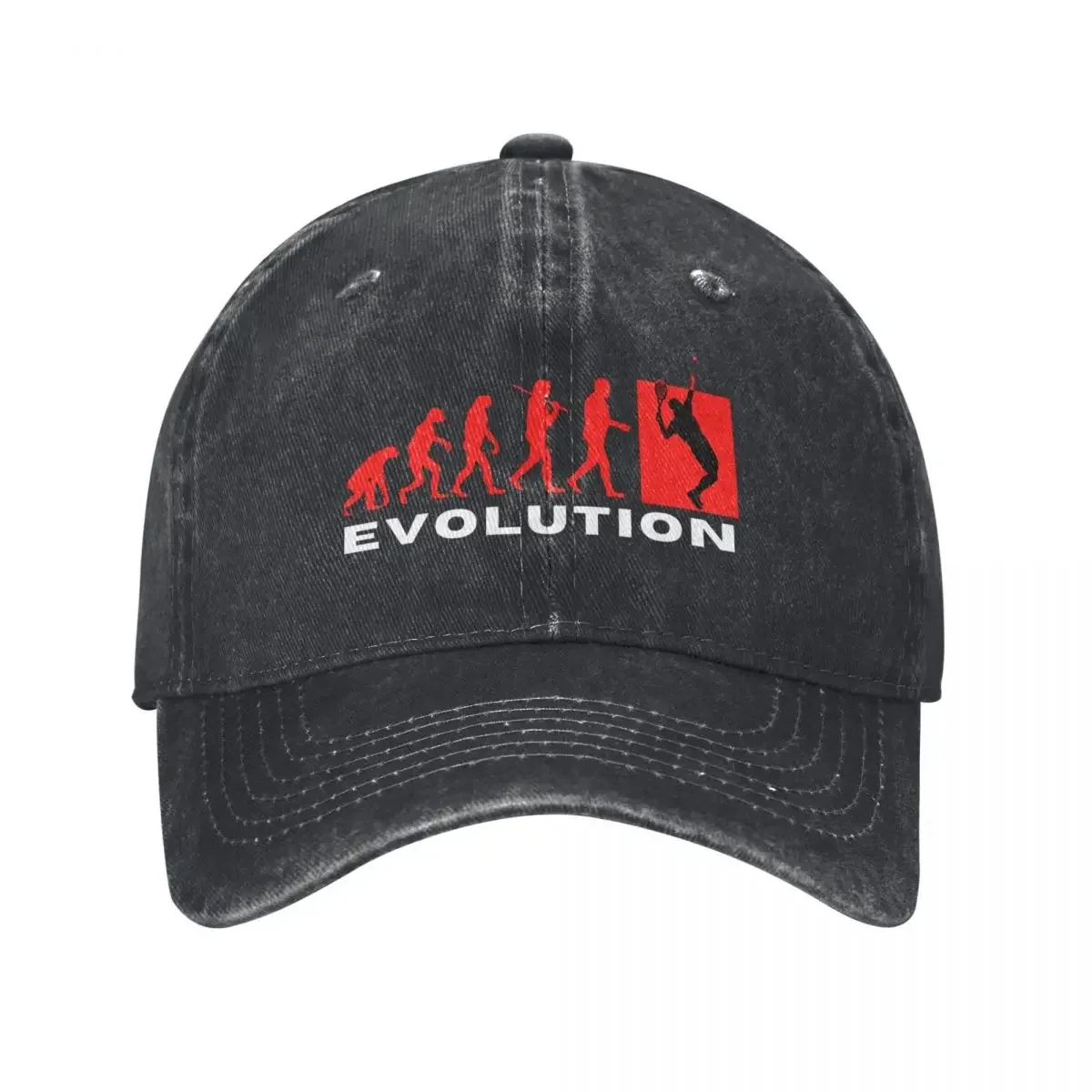 

Evolution of Man Tennis - From Ape to Awesomeness Baseball Cap Trucker Hat Horse Hat Icon Men's Luxury Women's