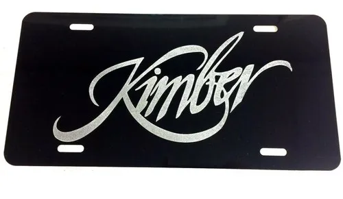 KIMBER Car Tag Etched on Aluminum License Plate Aluminum