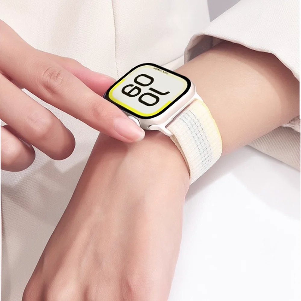Original-Armband für Apple Watch 44mm 40mm 41mm 45mm 42mm 46mm 49mm Nylon-Schlaufe Correa iWatch Series 11 SE3 10 9 8 7 Ultra3 2 – Detail 5