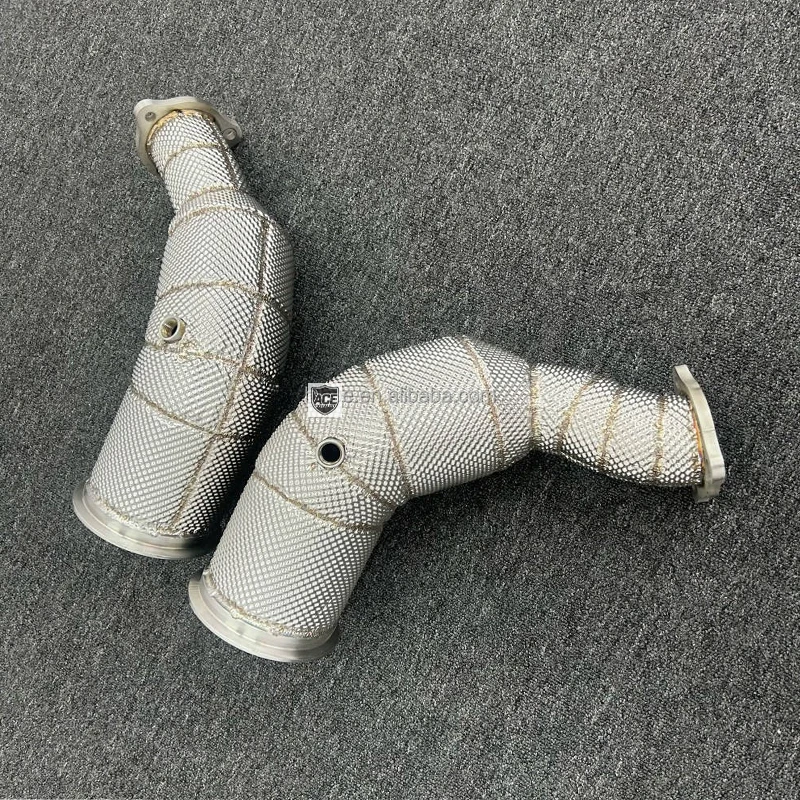 ACE High-Flow Sport-Kat-Downpipe für Audi RS4 RS5 B9 2.9T 2017- Auspuffkrümmer Edelstahl Performance-Auspuffrohr – Detail 6