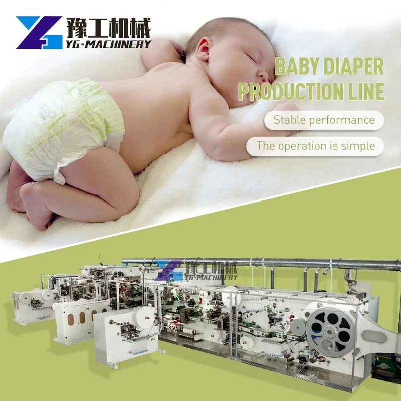 High Speed Baby Nappies Machine Full Automatic Baby Diapers Making Machine Embossing Toilet Tissue Paper Machine Production Line