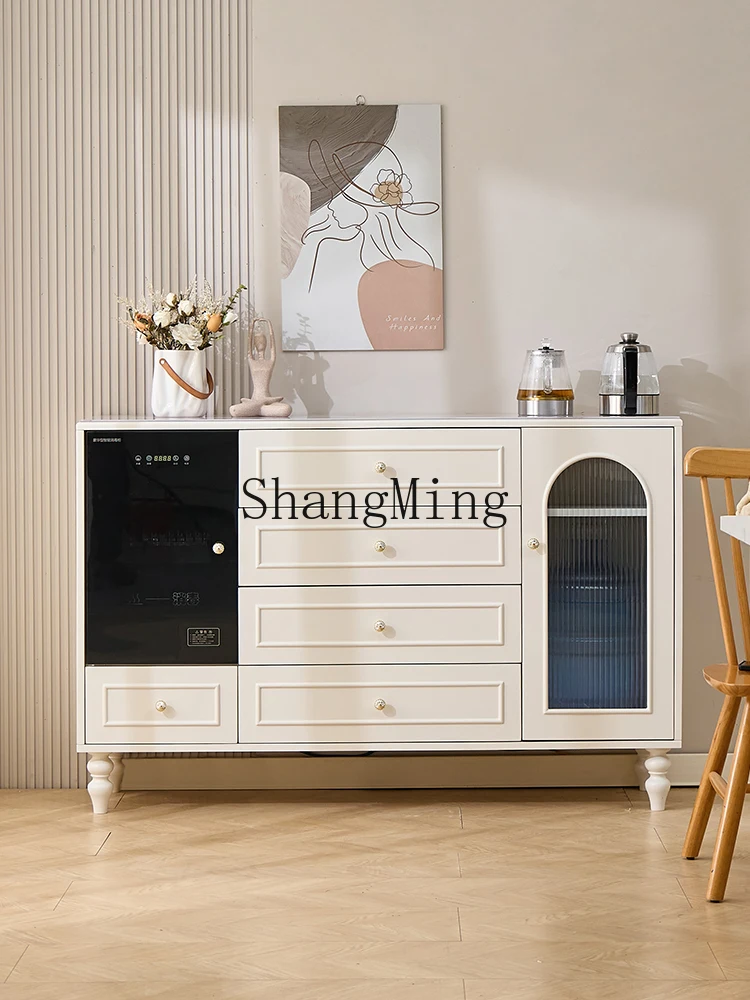 

CL tea bar machine and dining side cabinet integrated solid wood tea against the wall multi-functional water dispenser locker