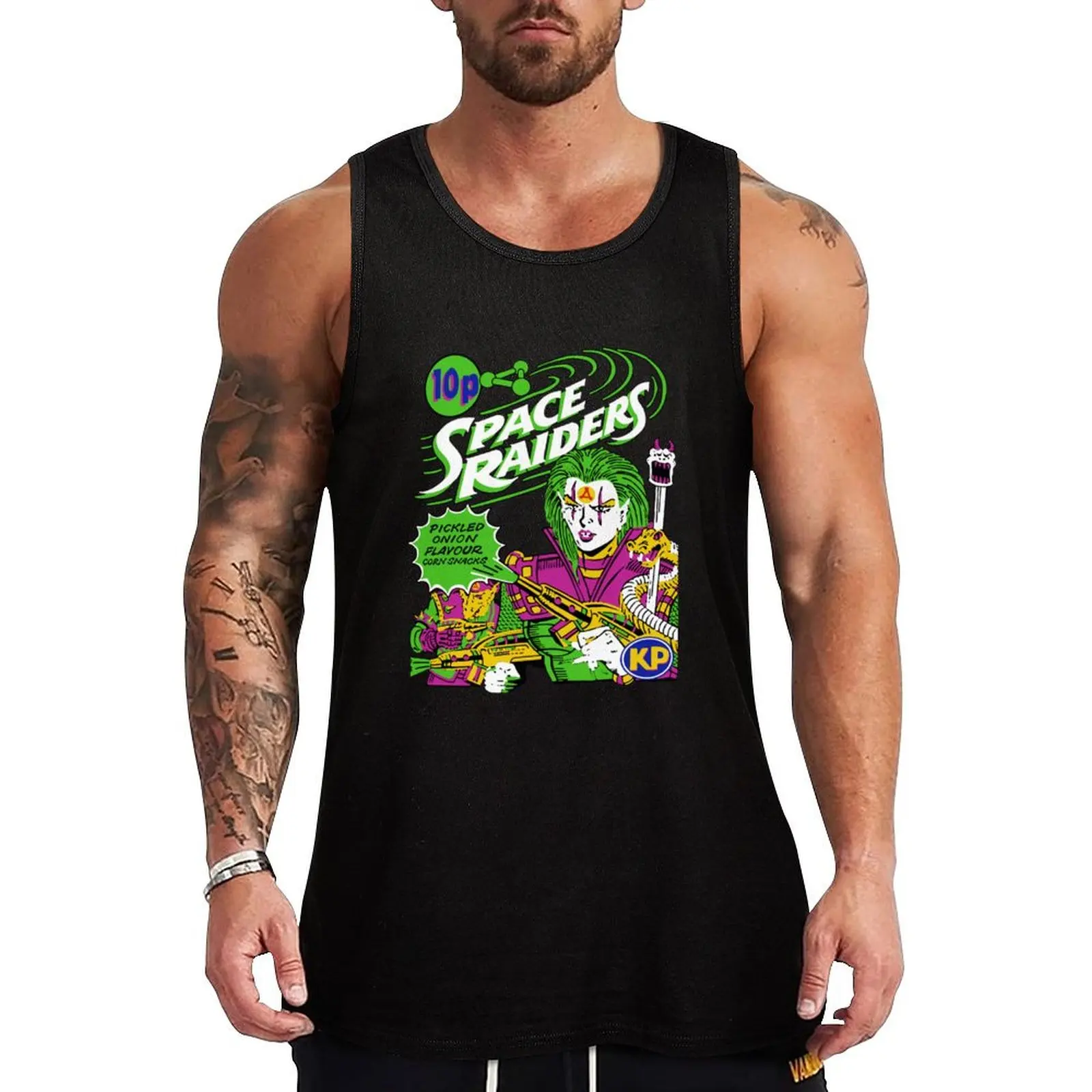 Space Raiders Essential Tank Top Essential Sleeveless Shirt Solid Basic Tank Top
