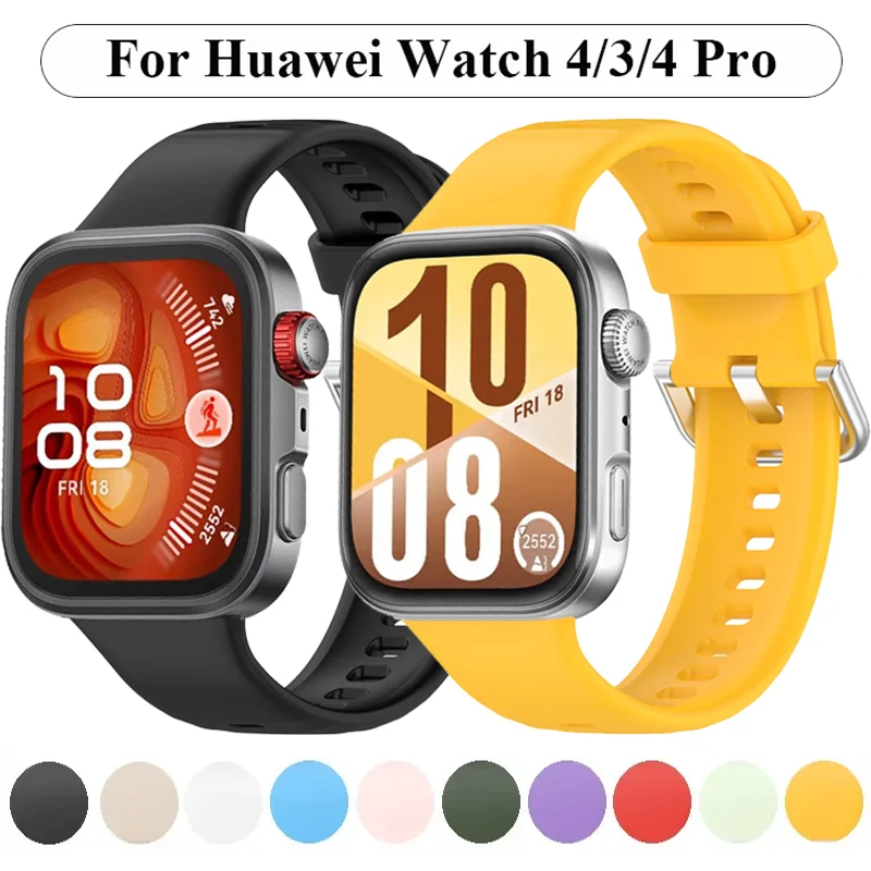 Новый-мягкий-силиконовый-ремешок-для-huawei-watch-fit-4-3-официальные-умные-часы-спортивный-дышащий-браслет-huawei-watch-fit-4-4-pro-correa