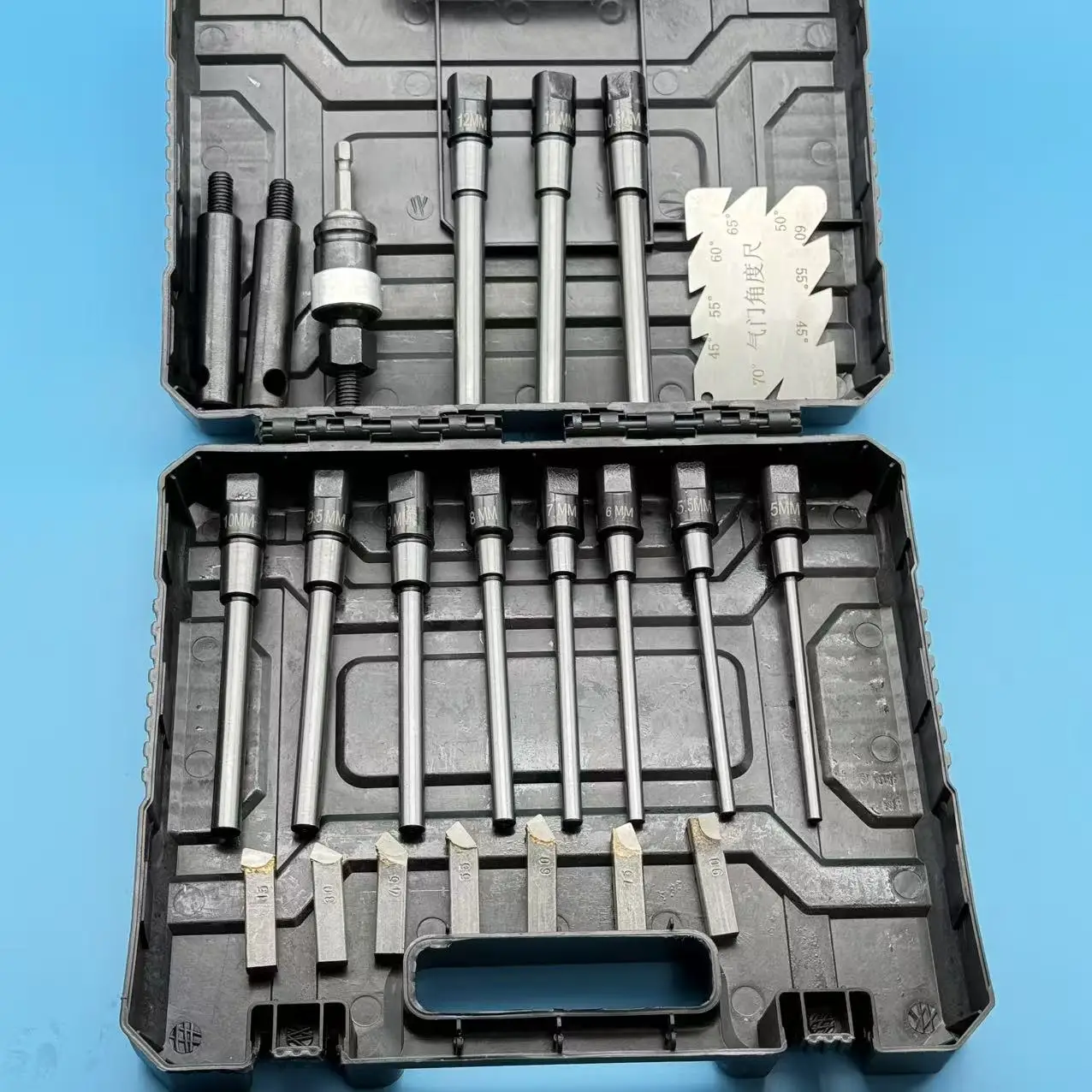 

Valve seat reamer car motorcycle engine maintenance tool set hard alloy multi angle reamer 15-90 degrees