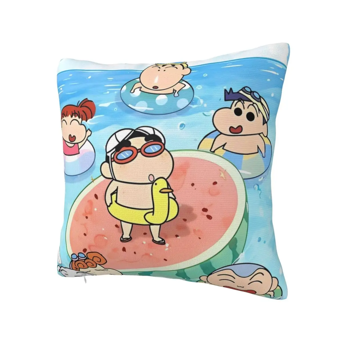 Crayon Shin-chan Kawaii Miniso Pillow Case Cushion Cover Square Custom Pillow Cover Cute Funny Pillowcases For Living Room Chair