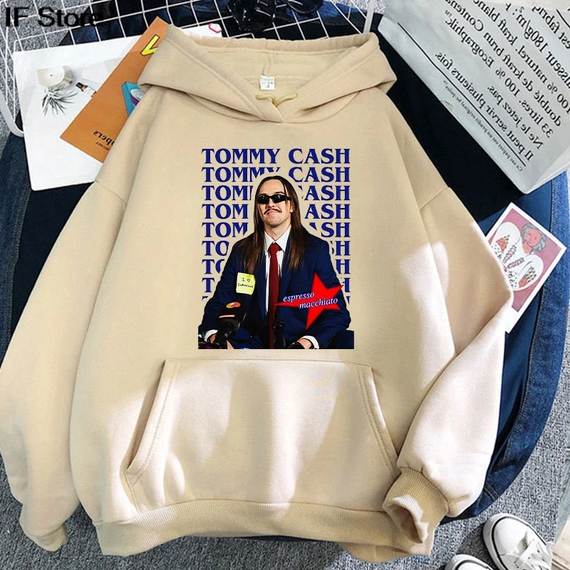 ملابس حريمي Tommy Cash Tour 2025 هوديس Roupas Femininas كم طويل بلوفرات بقلنسوة الهيب هوب للجنسين ملابس الشارع الشهير ملابس الفتيات