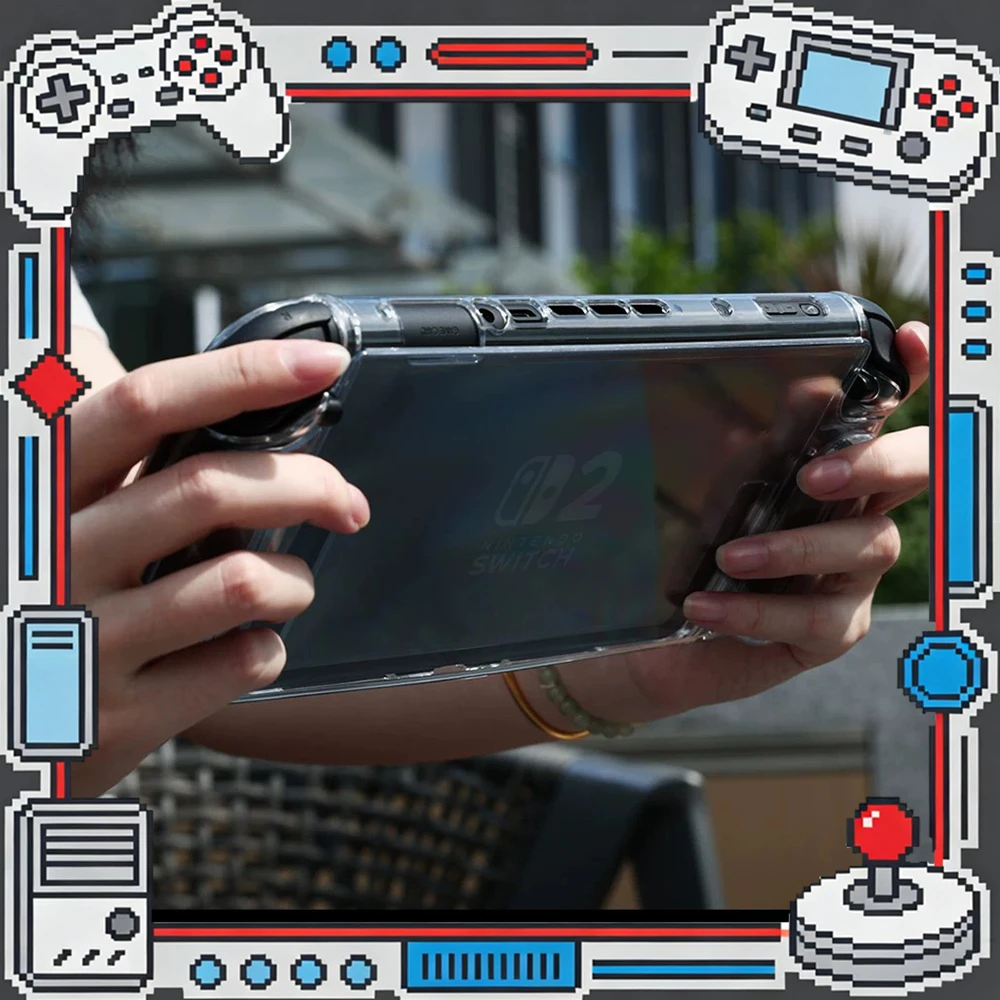 IINE Magnetic Protective Shell Game Console Storage Box Split Flip All-inclusive Hard Shell Frontal Magnetic Attraction