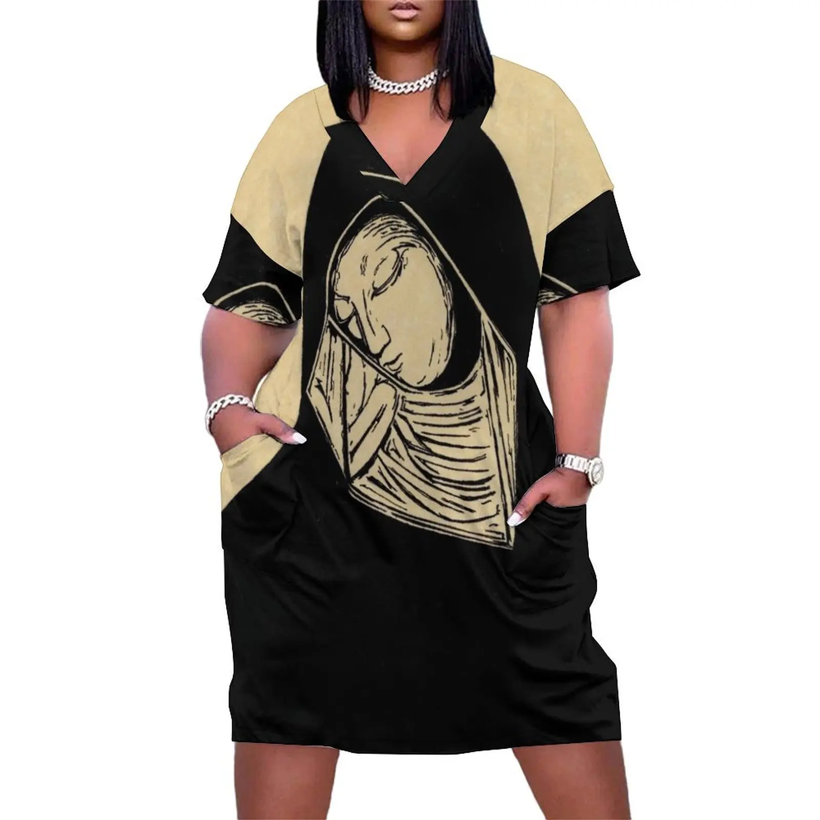 

Julian of Norwich Loose Pocket Dress Female clothing summer dress women 2025 Women's skirt women party dresses