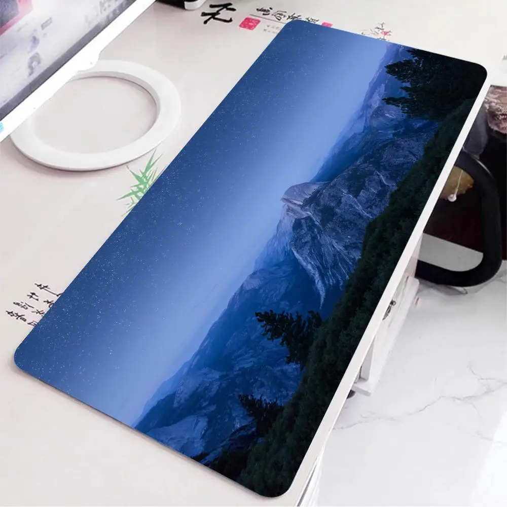 

Starry Sky Forest Mouse Pad Gaming Non-slip Desk Accessory Aesthetic Mousepads Laptop Tablet Mat Office Accessories PC Playmat